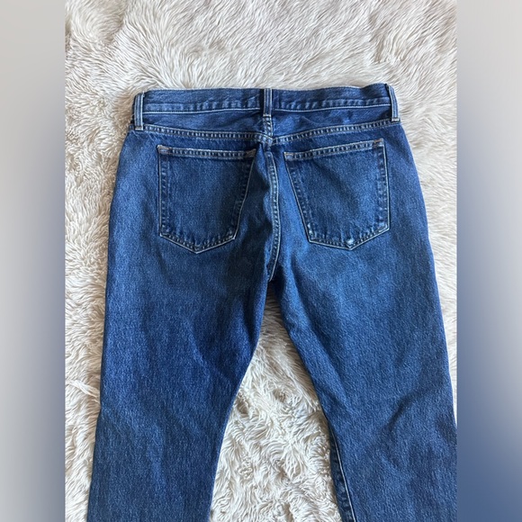 Khaite Kyle Straight Leg Distressed Dark Wash Jeans Size 28 - Picture 12 of 12